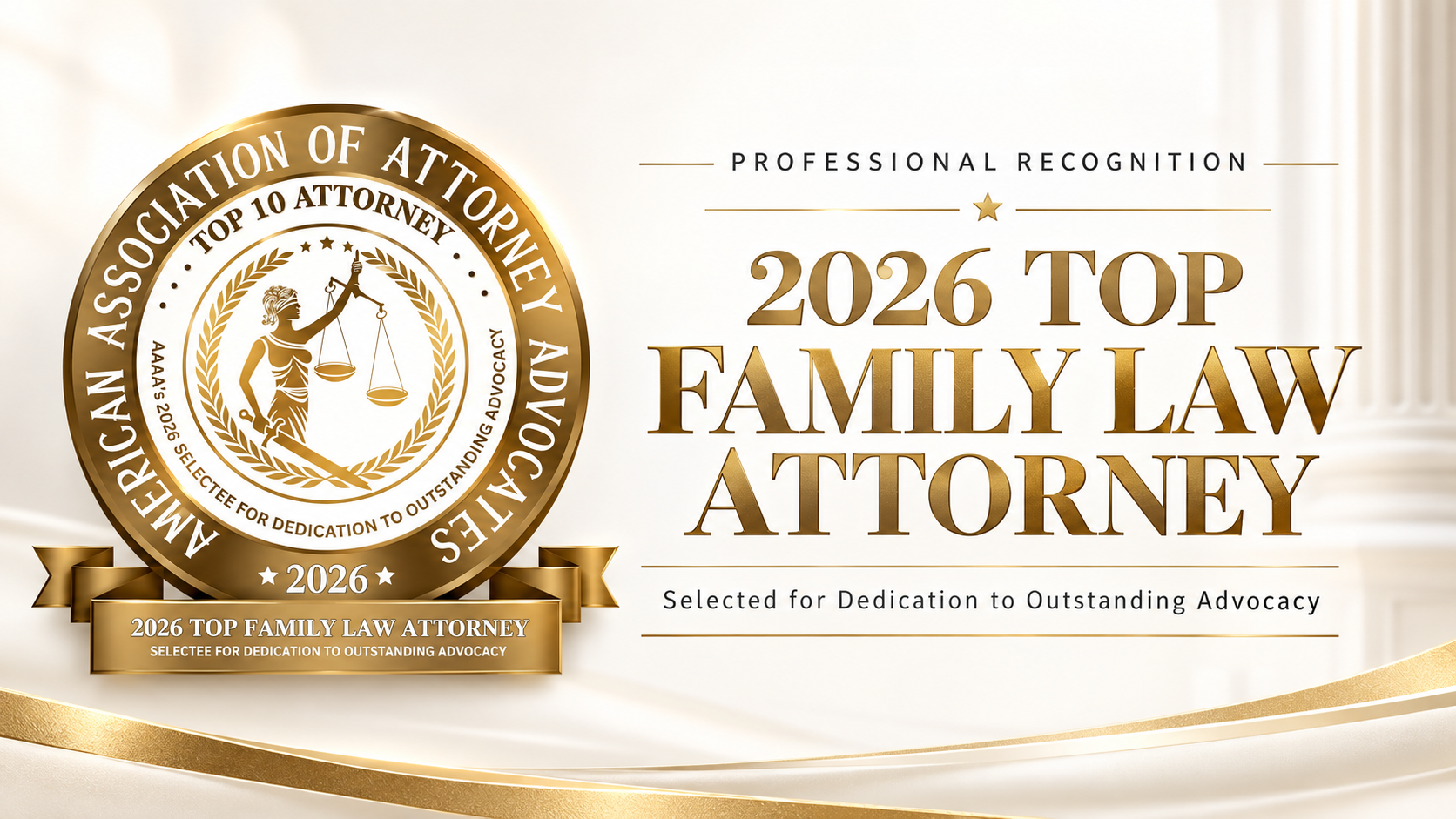 Professional Recognition graphic honoring Sarah Kyte as a 2026 Top Family Law Attorney